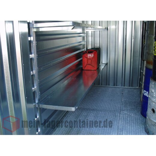 3m Sicherheitscontainer Gefahstoffcontainer Umweltcontainer mit Gitterrostboden LBH 3000x2200x2200mm Auffangwanne 275 Liter