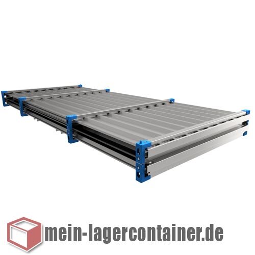 Au�enlager-Unterstand 5x2 m f�r M�lltonnen, Motorrad & Brennholz inkl. Boden