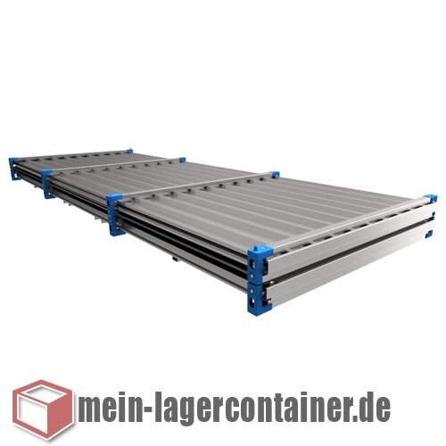 6x2 m Container Unterstand robuster Schutz f�r Fahrr�der & Outdoor-Ger�te mit Holzboden