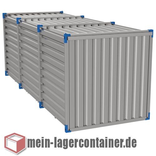 6x2 m Container Unterstand robuster Schutz f�r Fahrr�der & Outdoor-Ger�te mit Holzboden