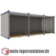 6x2 m Container Unterstand robuster Schutz f�r Fahrr�der...