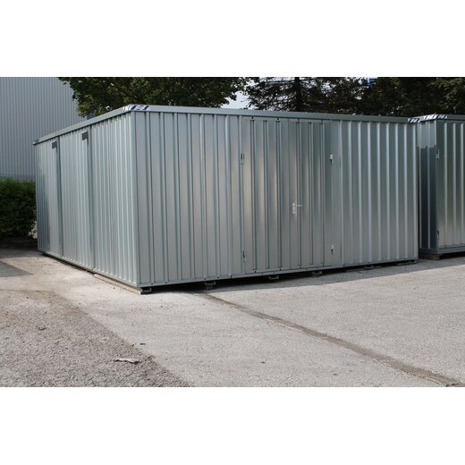 5x4m Materialcontainer Höhe 2,1m Lagerhalle Stahlhalle Reifenlager Schnellbauhalle Lager Halle Materiallager