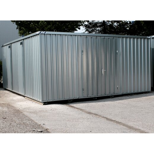 5x6m Materialcontainer Hhe 2,1m Lagerhalle Stahlhalle Reifenlager Schnellbauhalle Lager Halle Materiallager
