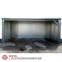 6m Unterstand Container Pausen-Unterstand ohne Boden,...