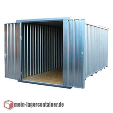 Reifencontainer 12x2m - gro�es Reifenlager aus Trapezblech