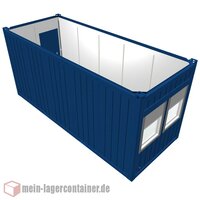 20 Bürocontainer 6,0x2,8x2,4m 2x Bürofenster 1x...