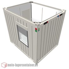 10 Fu� B�rocontainer 3,0x2,8x2,4m 1x B�rofenster 1x...
