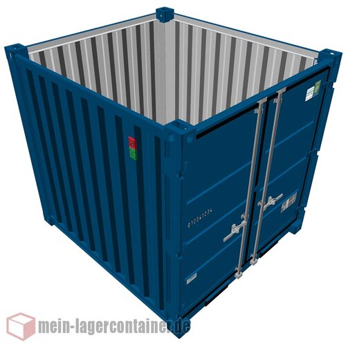 8 Fu� Materialcontainer Container massiv Doppelt�r Gummidichtung Schichtholzboden Bel�ftung MC08