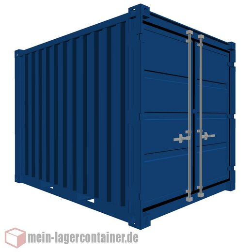 9 Fuß Materialcontainer Lagercontainer massiv 2,9x2,2x2,2m Schichtholzboden inkl. Doppeltür mit Gummidichtung Belüftung
