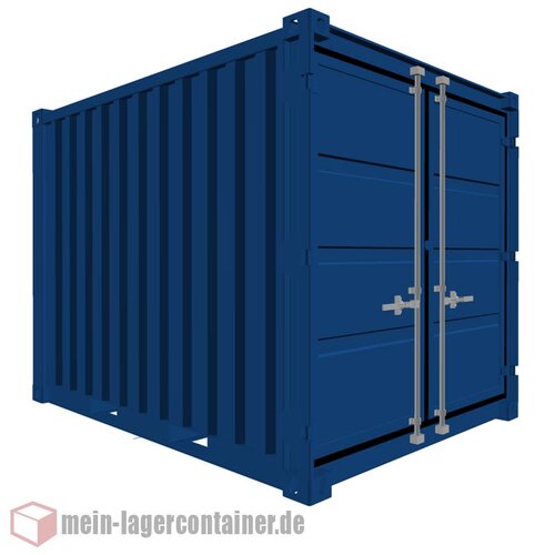 10 Fu Container Materialcontainer 3000 x 2400 x 2600 mm Doppeltr mit Gummidichtung Belftung Baustellencontainer