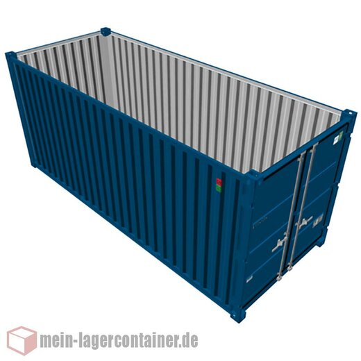 15 Fuß Materialcontainer Lagercontainer massiv 4,5x2,2x2,2m Schichtholzboden inkl. Doppeltür mit Gummidichtung Belüftung