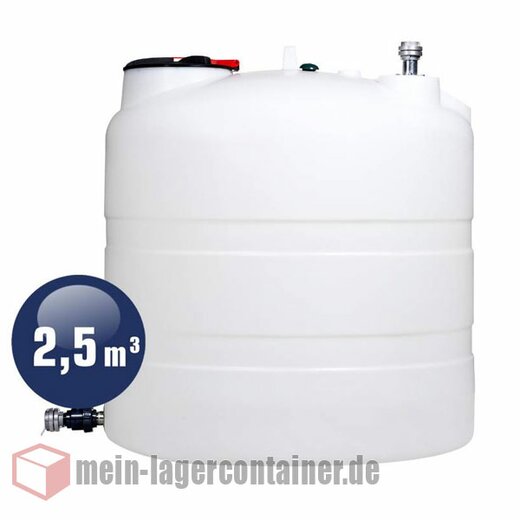 Wassertank 2500 Liter Wasserbehälter Tankanlage aus Polyethylen