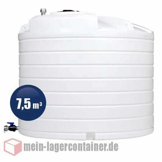 Wassertank 7500 Liter Wasserbehälter Tankanlage aus Polyethylen