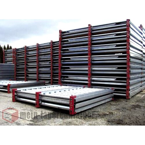 Lagercontainer 6x2 m verzinkt - Leichtbaucontainer mit Holzboden und Doppelt�r auf 6m-Seite