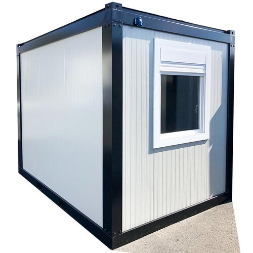 3m B�rocontainer - 1-flgl T�r, Fenster, Elektropaket Elektroheizung 2 KW Kran�sen Staplertaschen