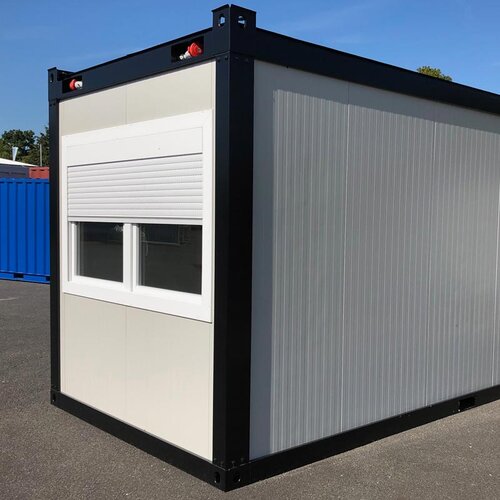 6x2 m isolierter B�rocontainer Raumcontainer - T�r, Fenster, Elektroausstattung, Staplertaschen