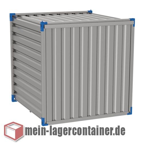 2 m Unterstand-Container f�r Holz, Fahrr�der und M�lltonnen mit OSB-Holzboden