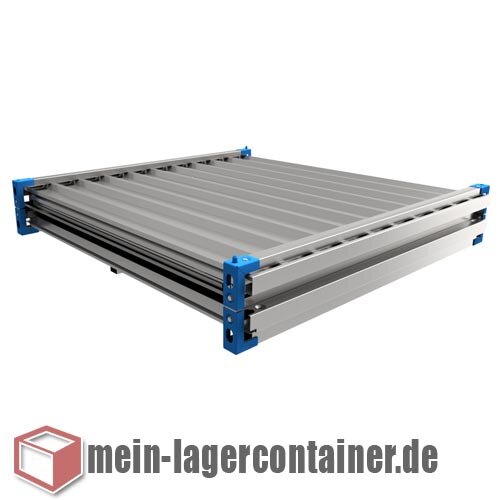 2 m Unterstand-Container f�r Holz, Fahrr�der und M�lltonnen mit OSB-Holzboden