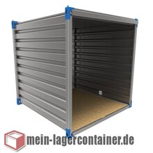 2 m Unterstand-Container f�r Holz, Fahrr�der und...