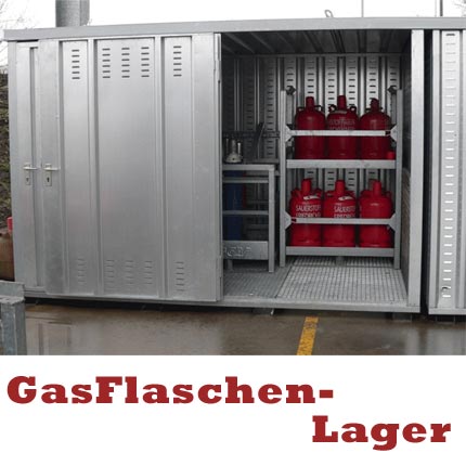 Gasflaschenlager-Gaslager